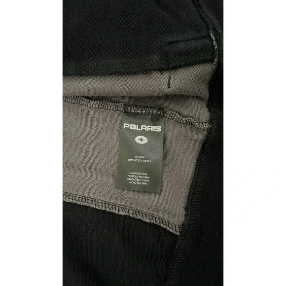 Polaris Jacket Womens Medium Black Gray Full Zip Hoodie Sweatshirt Long Sleeve - Picture 7 of 12